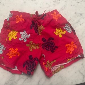 Vilebrequin Kids Multicolor Turtle Print Swim Shorts. Size 10.